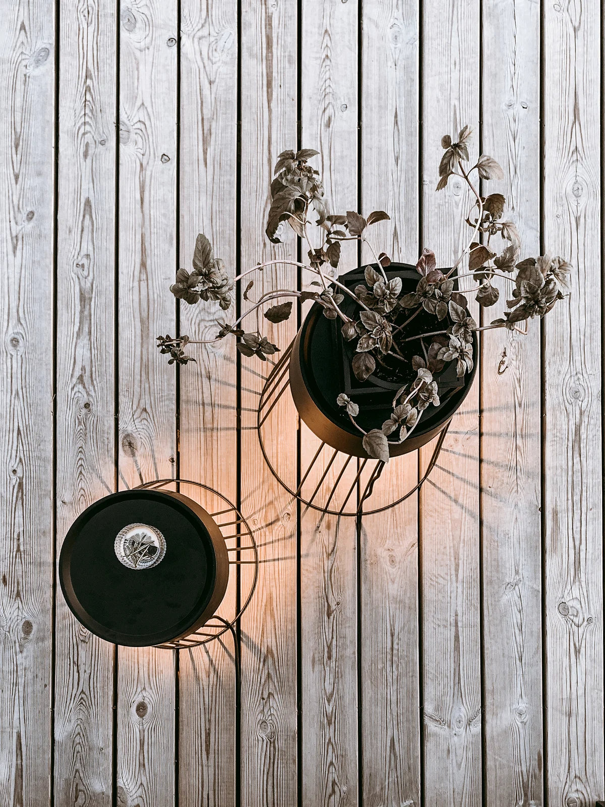 
Lampe d'extérieur et table d'appoint LED « Koster » - Noir