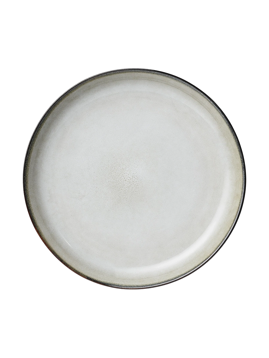 
Handmade dinner plate "Amera" - Grey