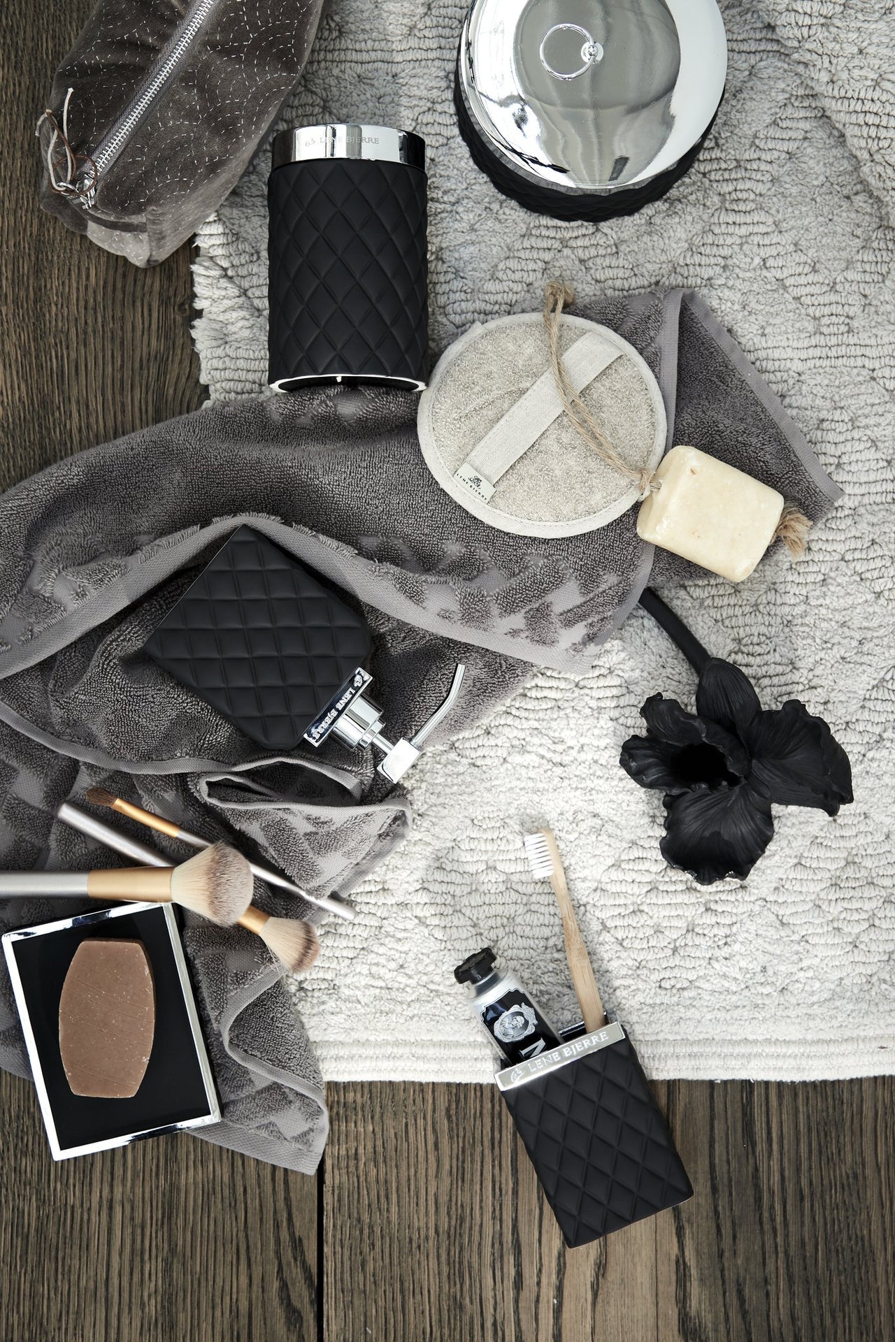 
Boîte de rangement « Portia » Ø 15 cm - Noir