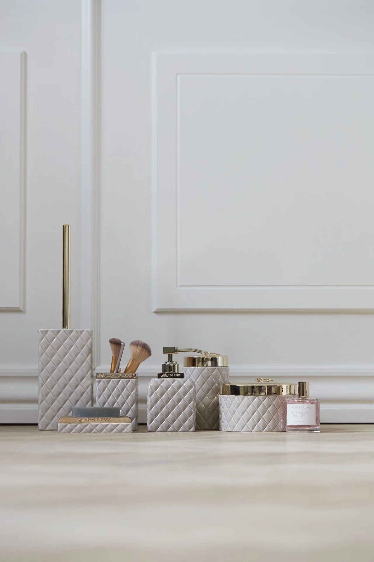 
Boîte de rangement « Portia » Ø 15 cm - Taupe