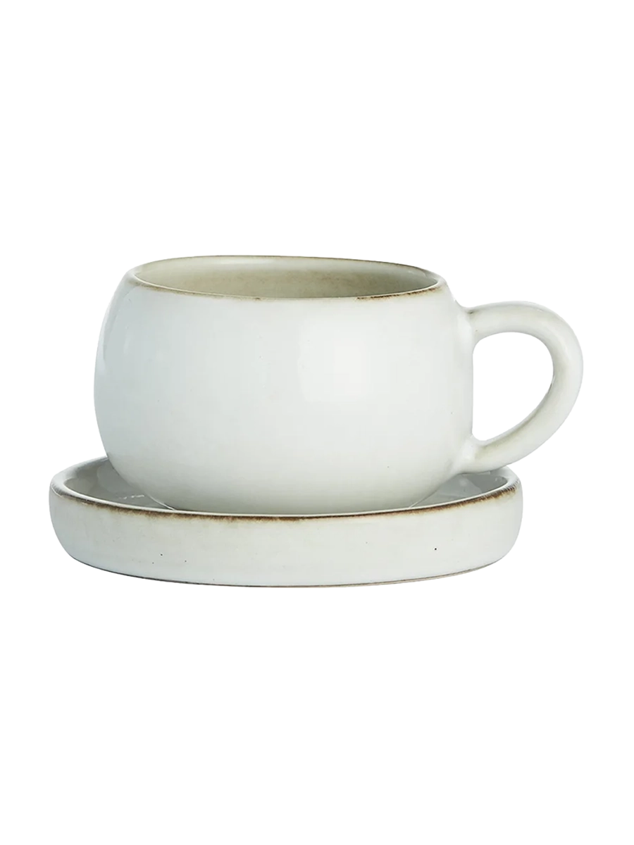 
Handmade Espresso Cup with Saucer "Amera"