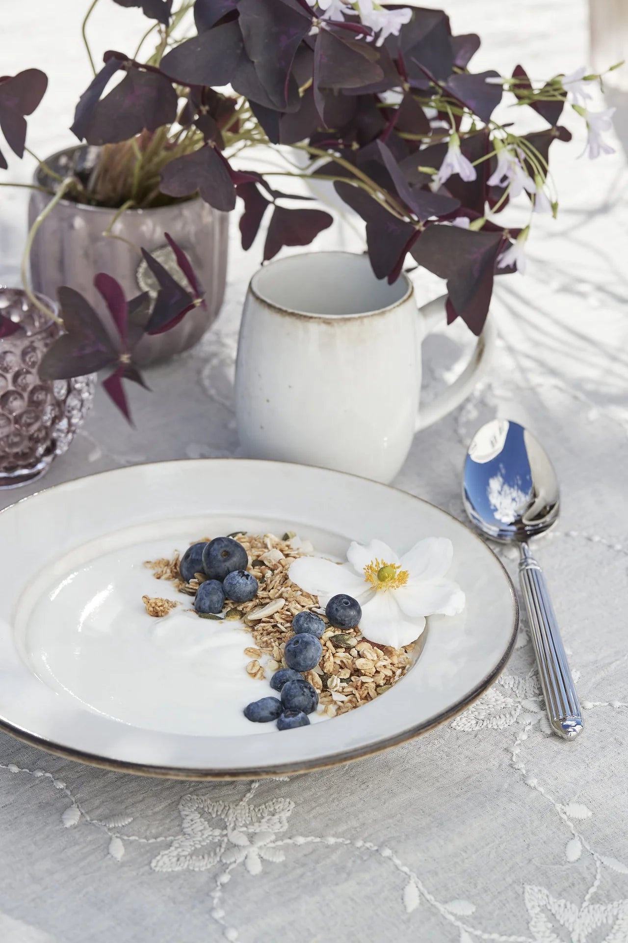
Handmade Soup & Pasta Plate "Amera" - Beige