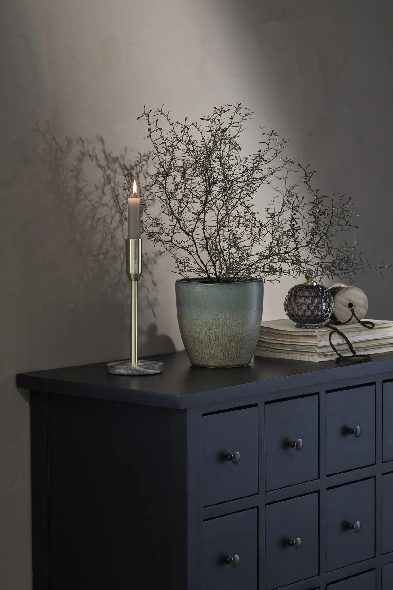
Boîte de rangement ronde « Miya » - Anthracite