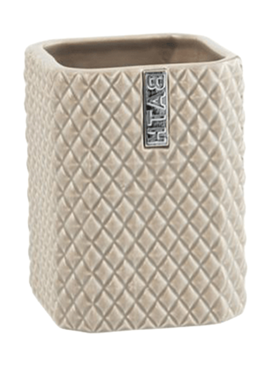 
Zahnputzbecher „Marion“ 7.5 x 10 cm - Taupe