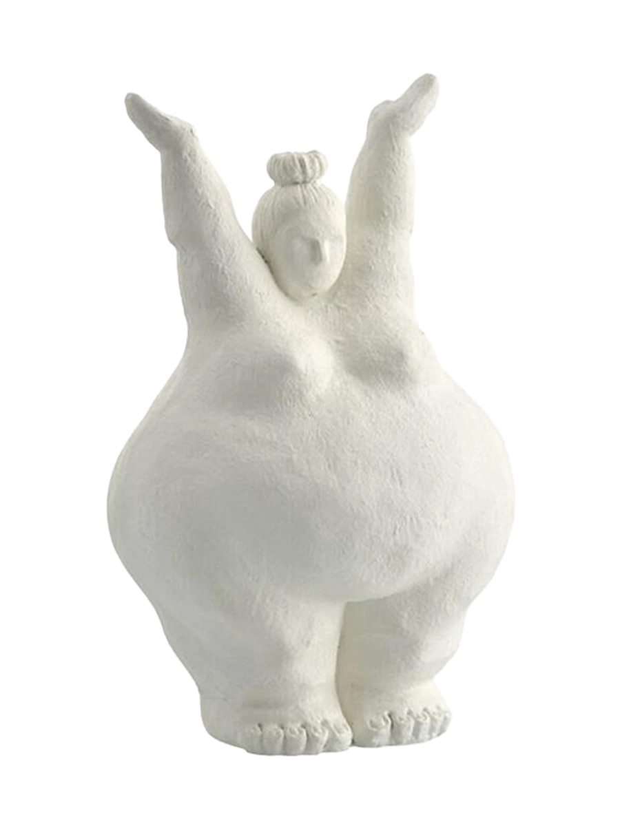 
Design Deko-Skluptur „Serafina stehende Frau“ - Weiss