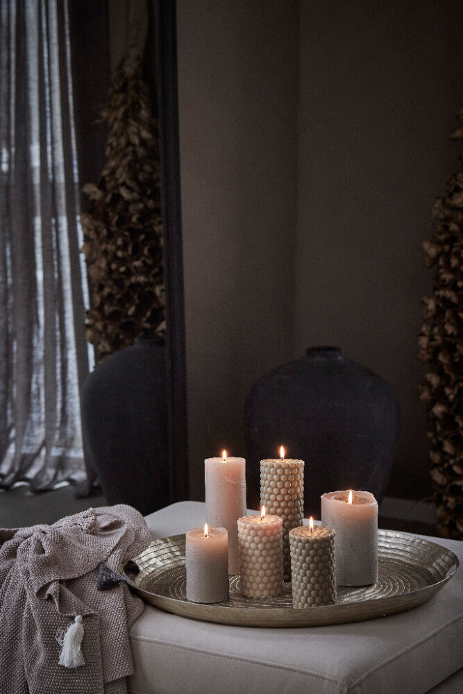 
Luxury Pillar Candle "Dotsie"
