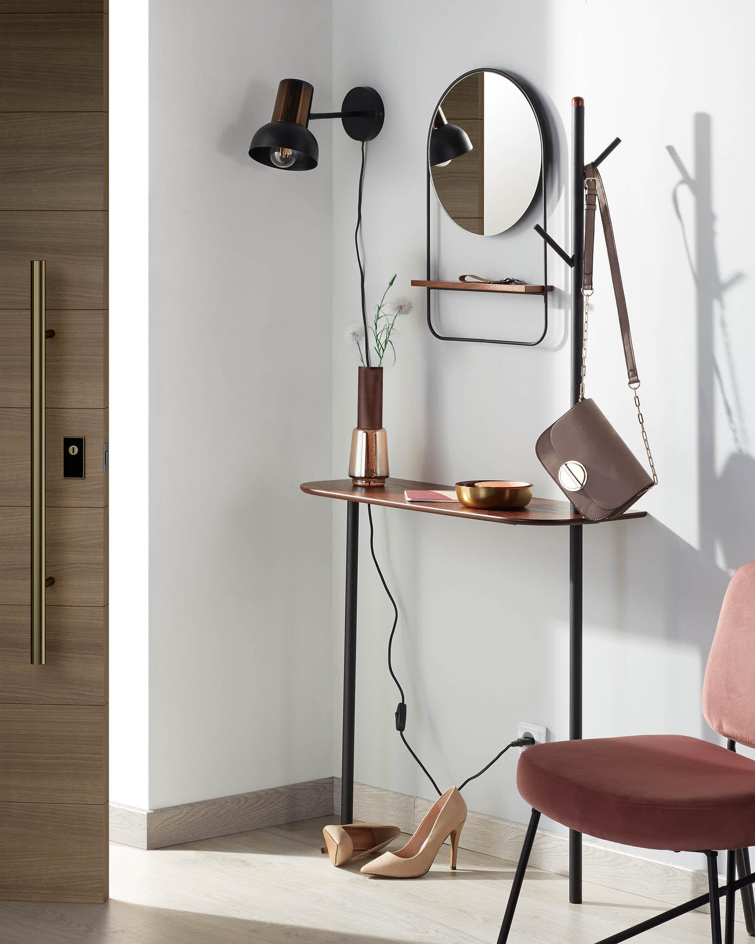 
Designer Coat Rack "Marca" with Shelf