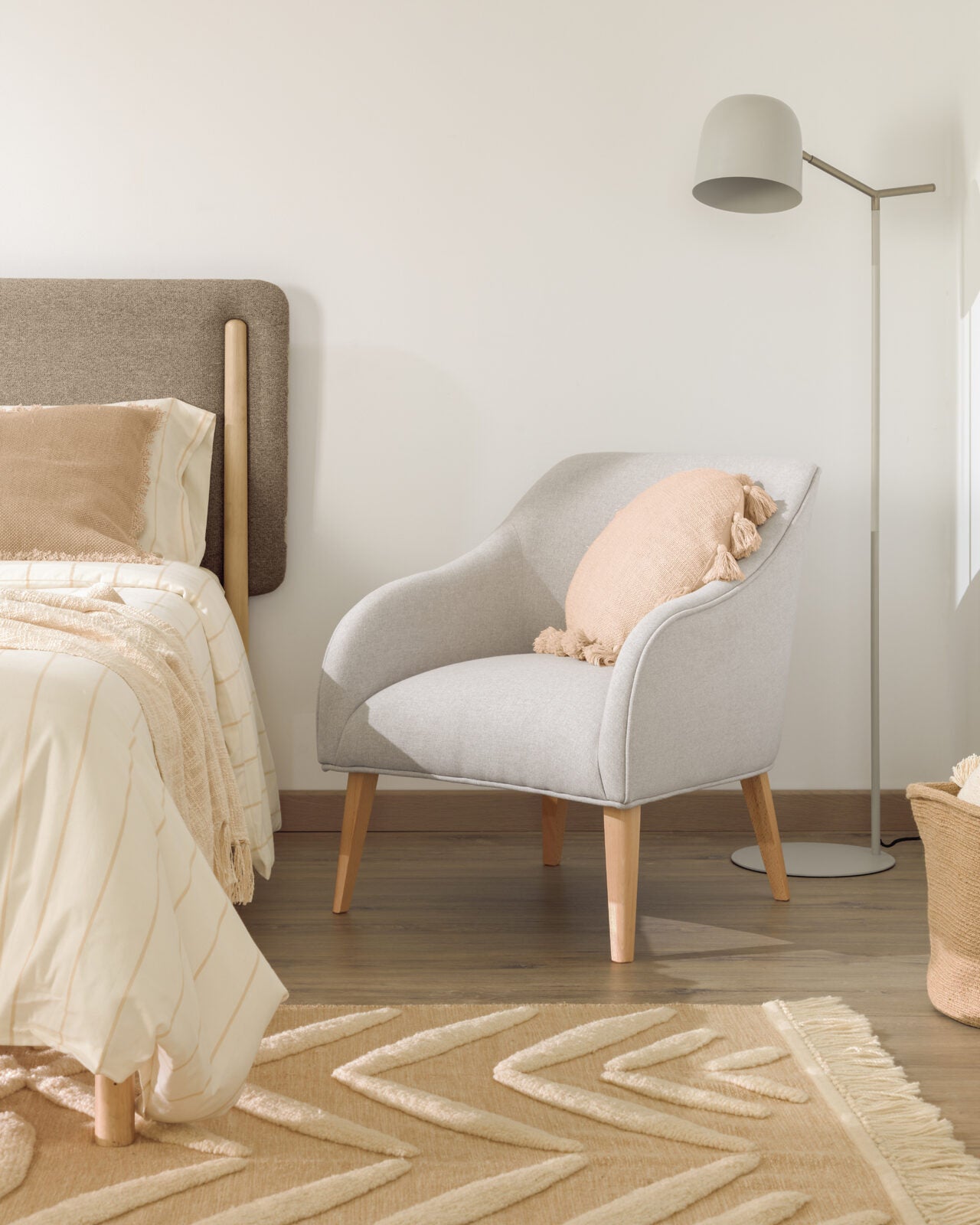 
High-quality "Chiarina" pillowcase made from 100% cotton - Beige - Pink
