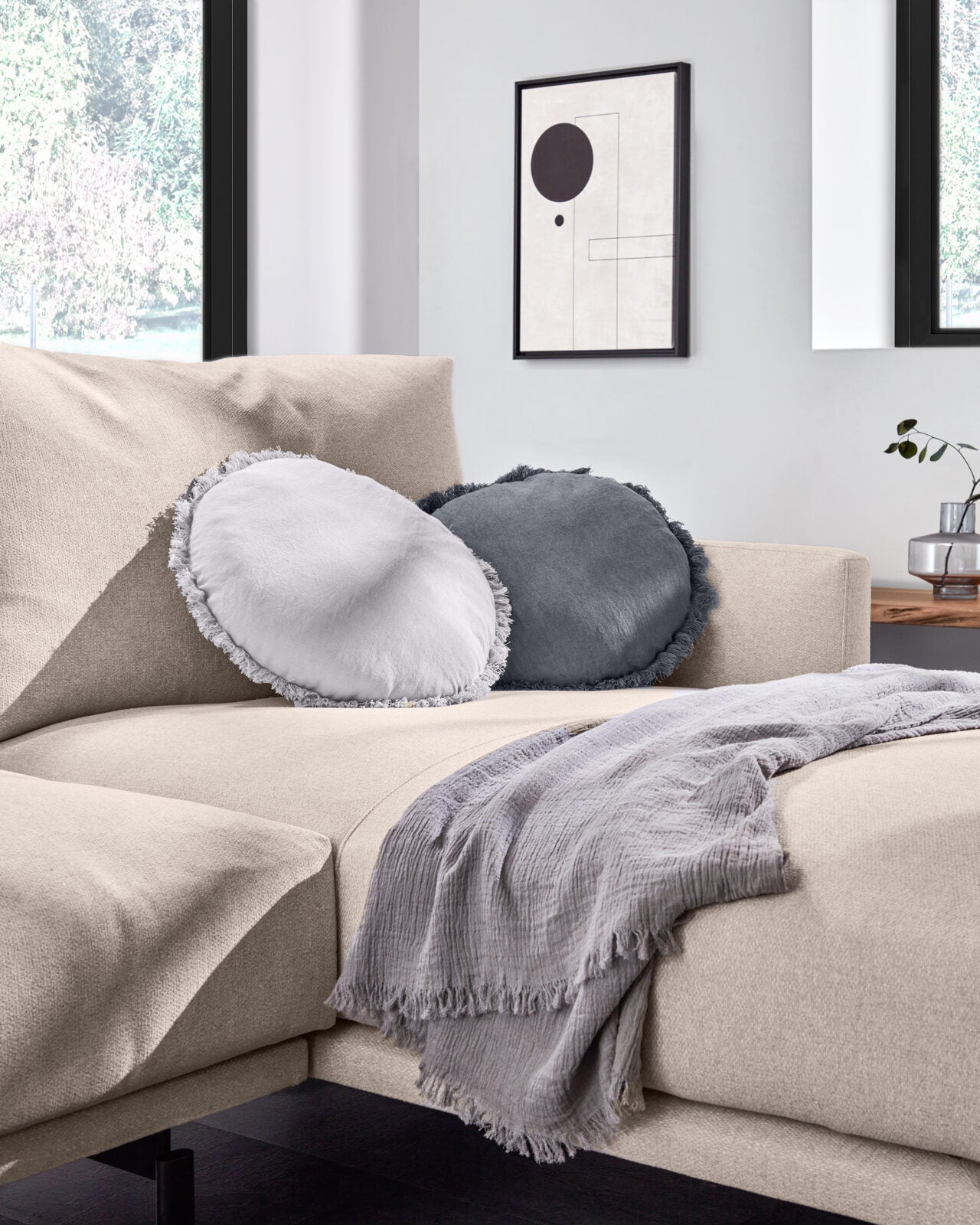 
Linen Pillowcase "Charly" - Grey