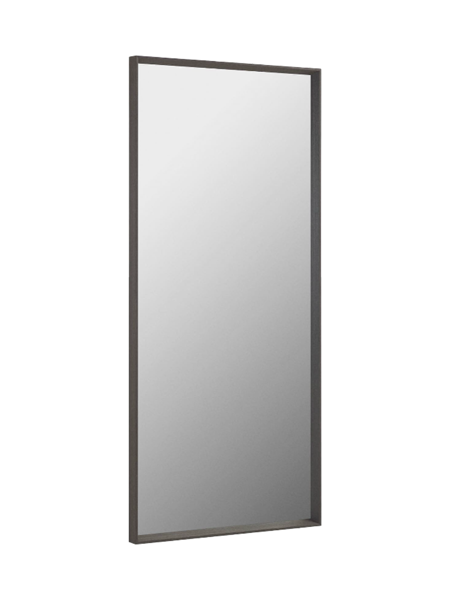 
Large Wall Mirror "Yvonne 3D" - Dark wood