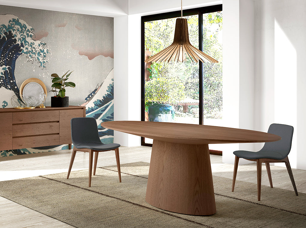 
Large, oval designer dining table "Georgias"