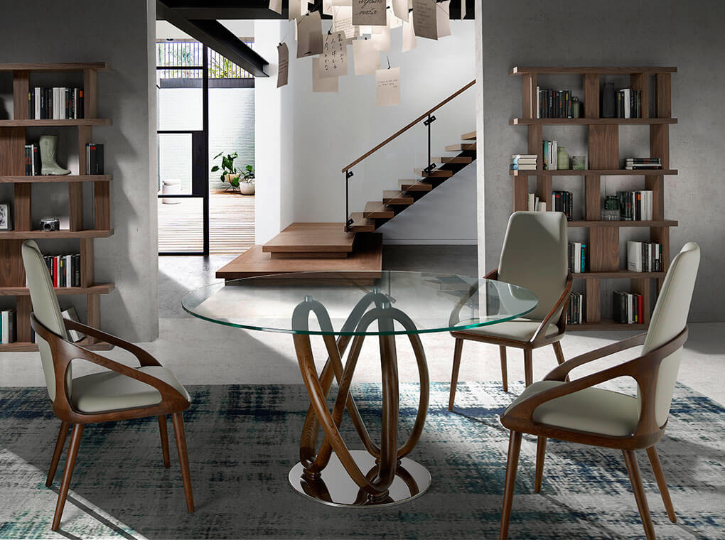 
Round designer dining table "Extravaganza III" - Ø 120 cm