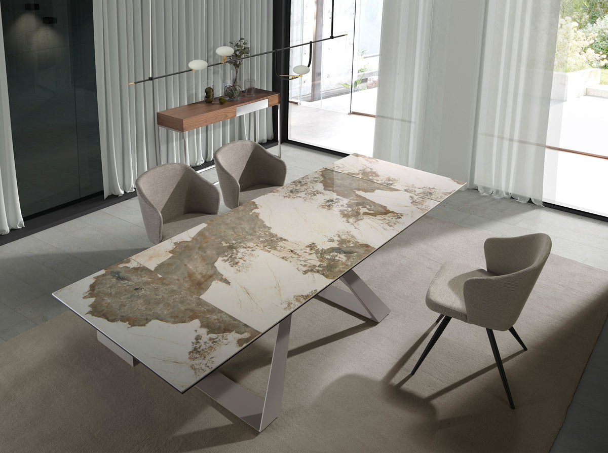 
Tavolo da pranzo allungabile in ceramica di design «San Francisco»