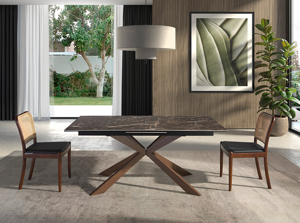 
Extendable Designer Dining Table "Filoz" 160-200 x 90 cm