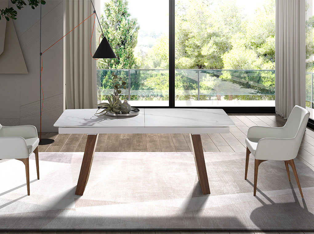 
Tavolo da pranzo allungabile in ceramica di design «Edinburgh»
