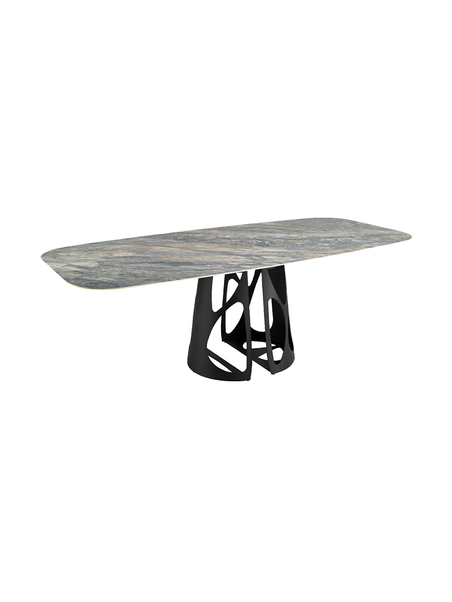 
Grande tavolo da pranzo in ceramica di design «Genius» 238 x 110 cm