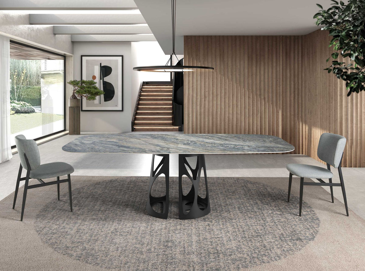 
Grande tavolo da pranzo in ceramica di design «Genius» 238 x 110 cm