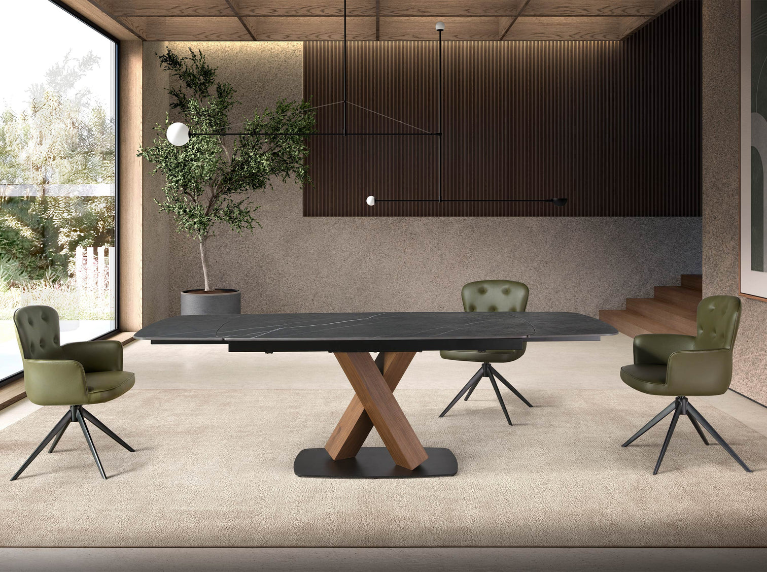 
Extendable designer dining table "Didi" 160-240 x 100 cm