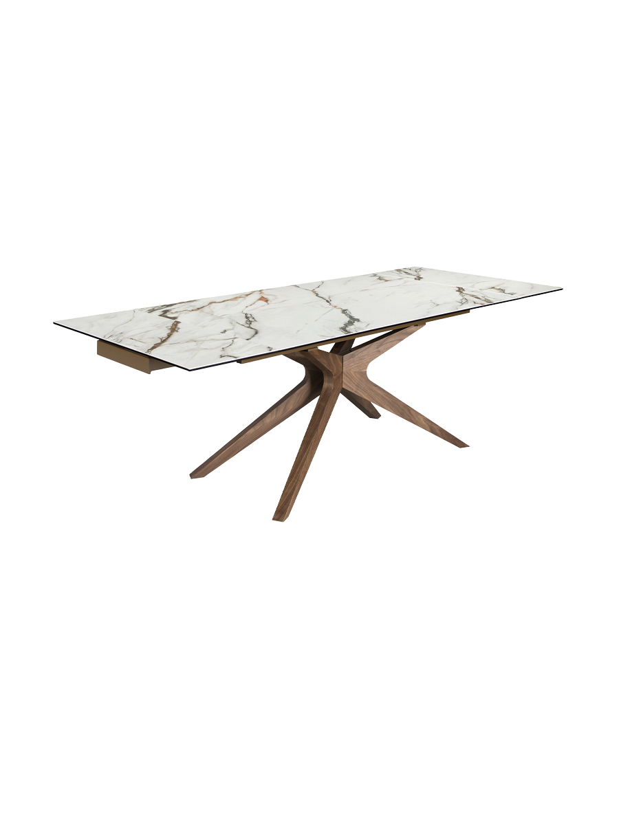 
Ausziehbarer Design Esstisch „Nina“ 160-240 x 100 cm