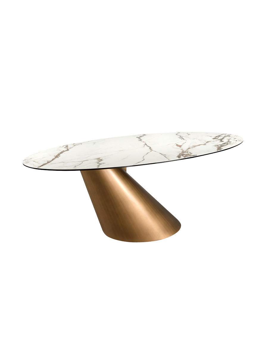 
Oval Design Dining Table "Martino" 240 x 120 cm
