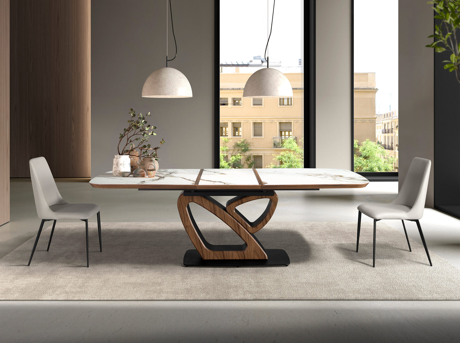 
Extendable Designer Dining Table "Fygos" 180-230 cm