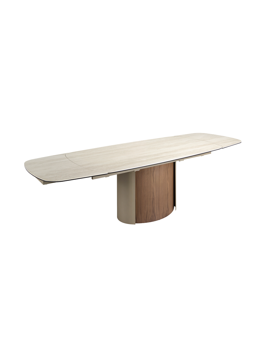
Large, extendable designer dining table "Matey"