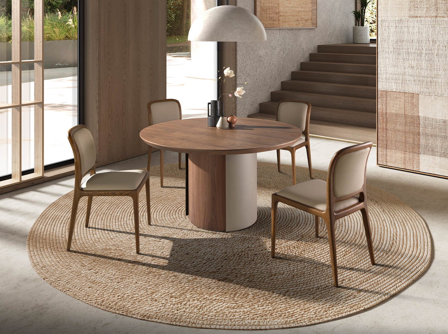 
Round Design Dining Table "Lisbon" Ø 140 cm