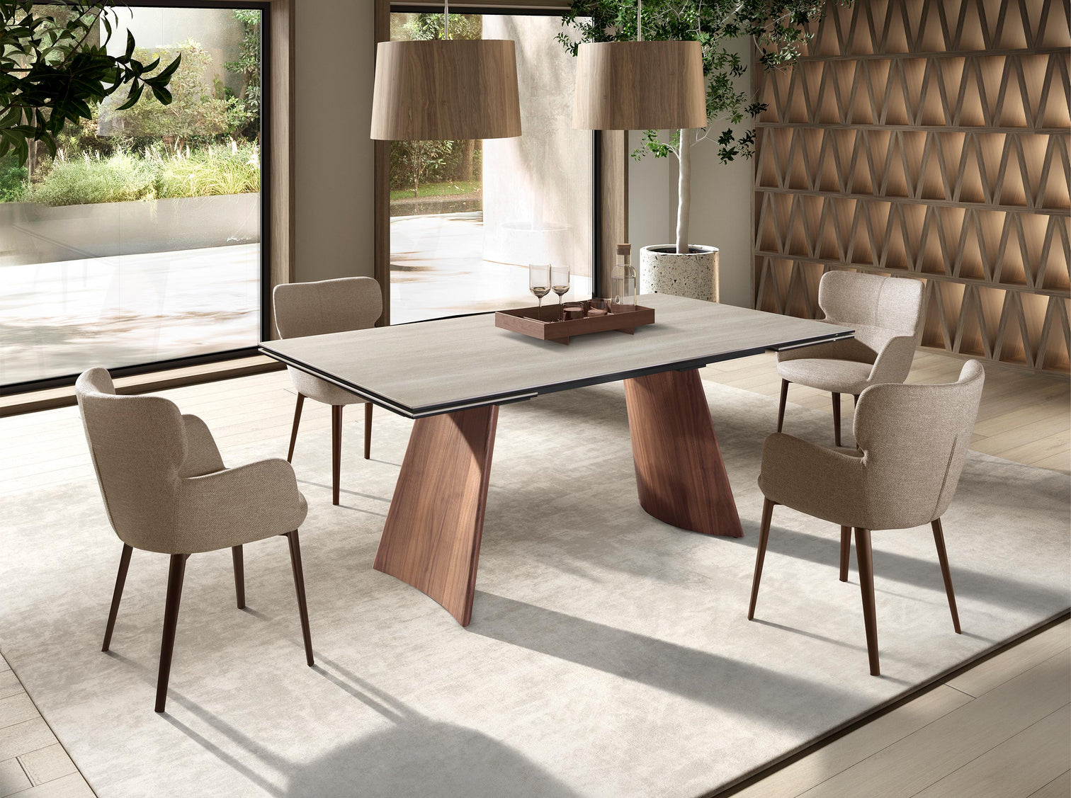 
Extendable Designer Dining Table "Uno" 180-260 x 100 cm