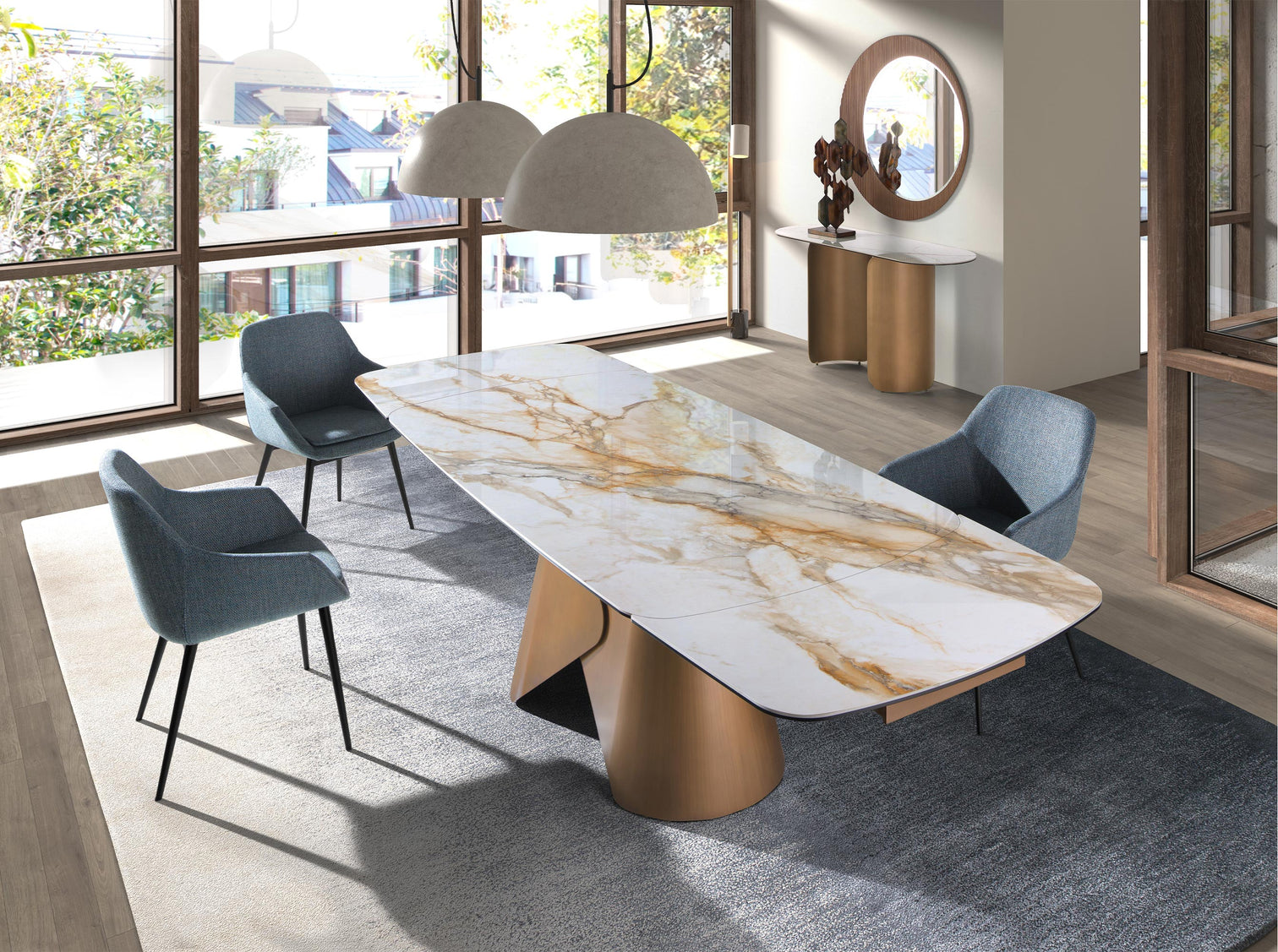 
Extendable Designer Dining Table "Phuket" 180-270 cm