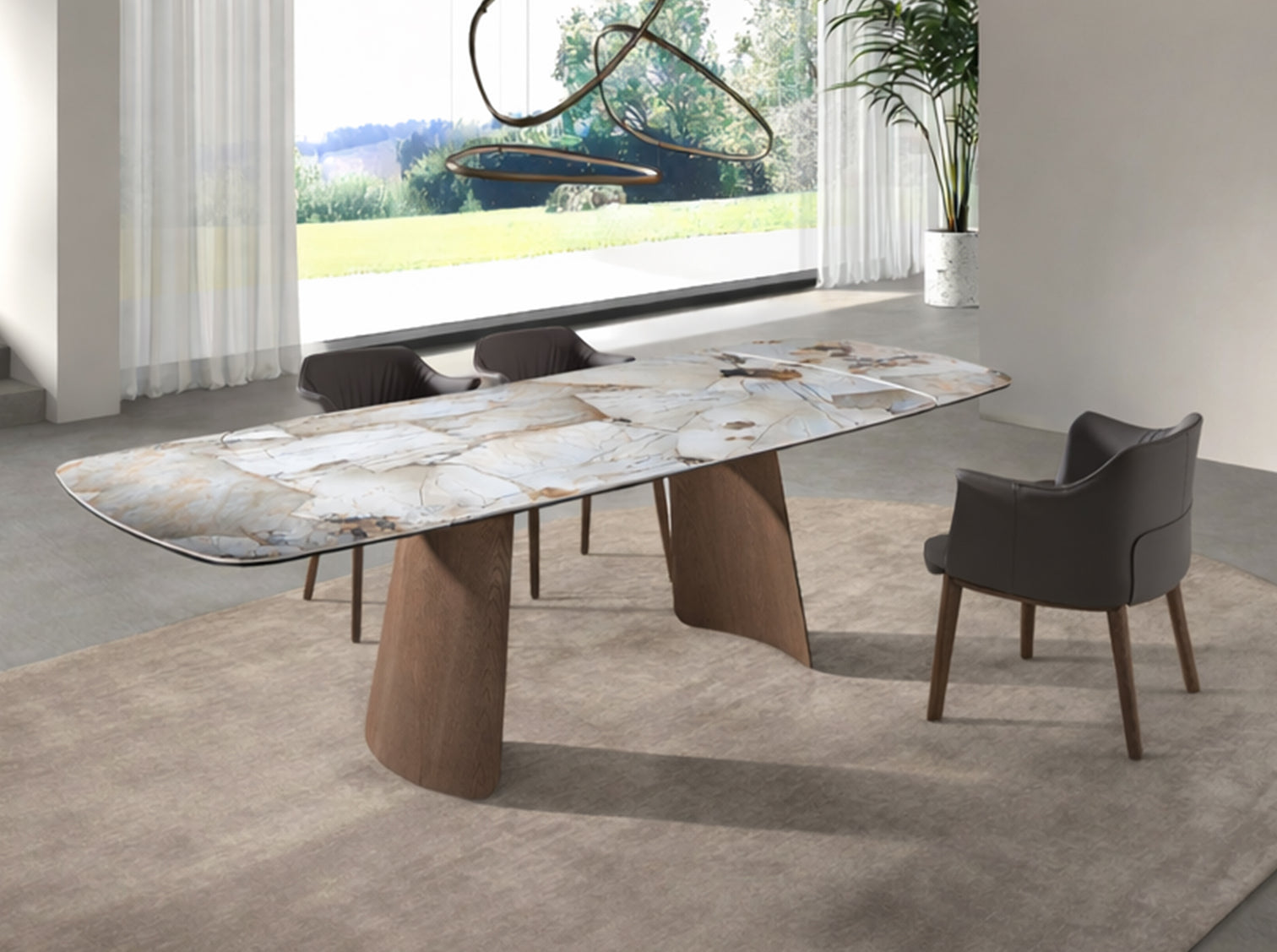 
Extendable Designer Dining Table "Christus" 180-260 cm