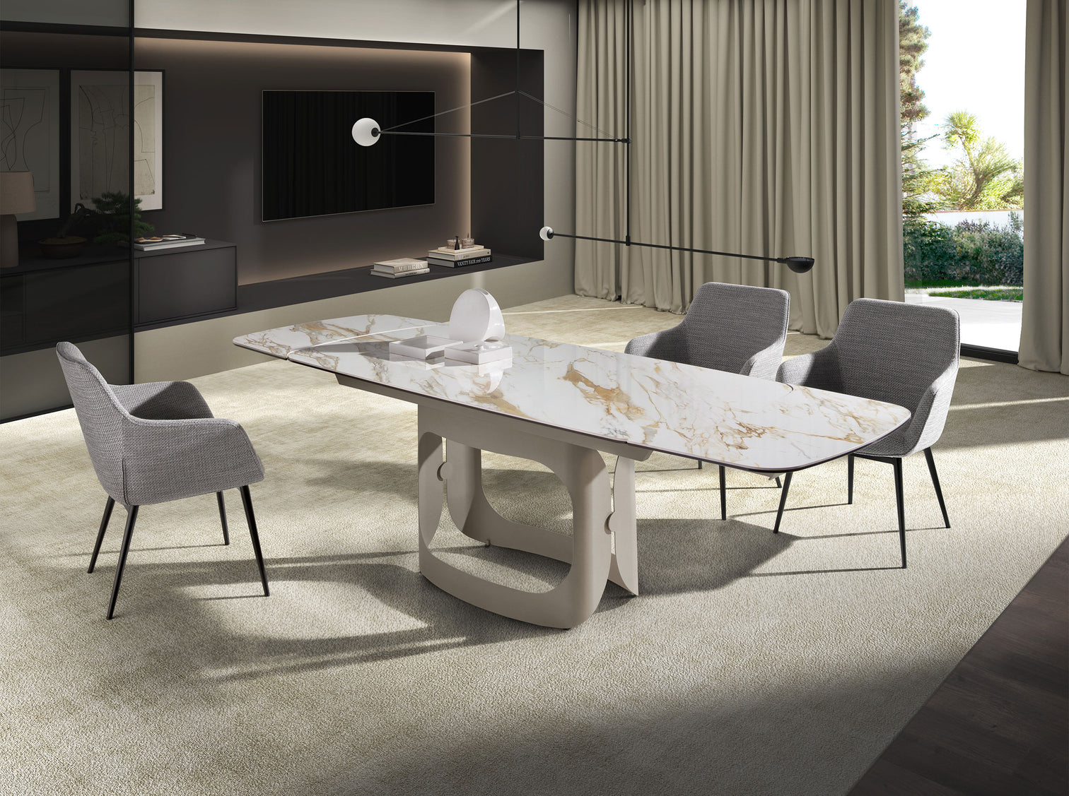 
Extendable Designer Dining Table "Koh Samui" 180-260 cm