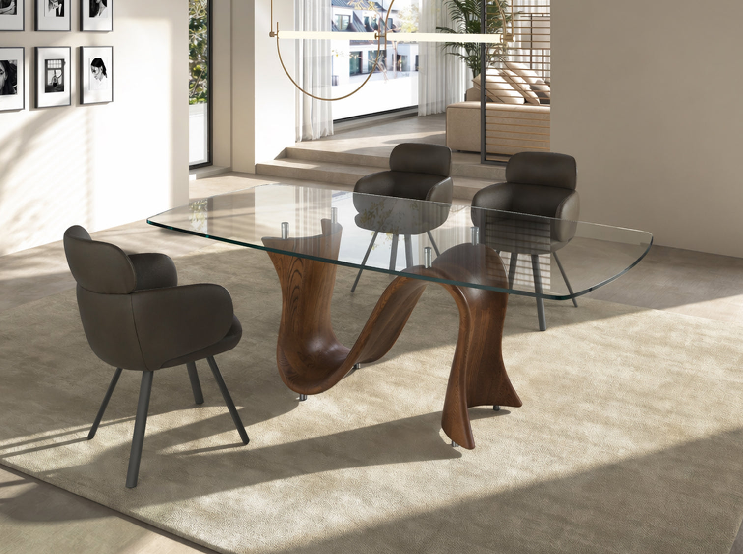 
Large Designer Dining Table "Alexander" 220 x 100 cm