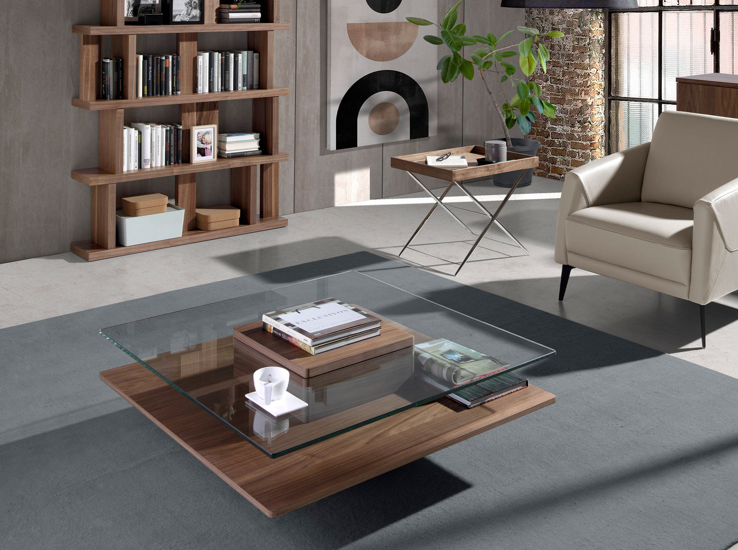 
Grande table basse design carrée « Gollas »