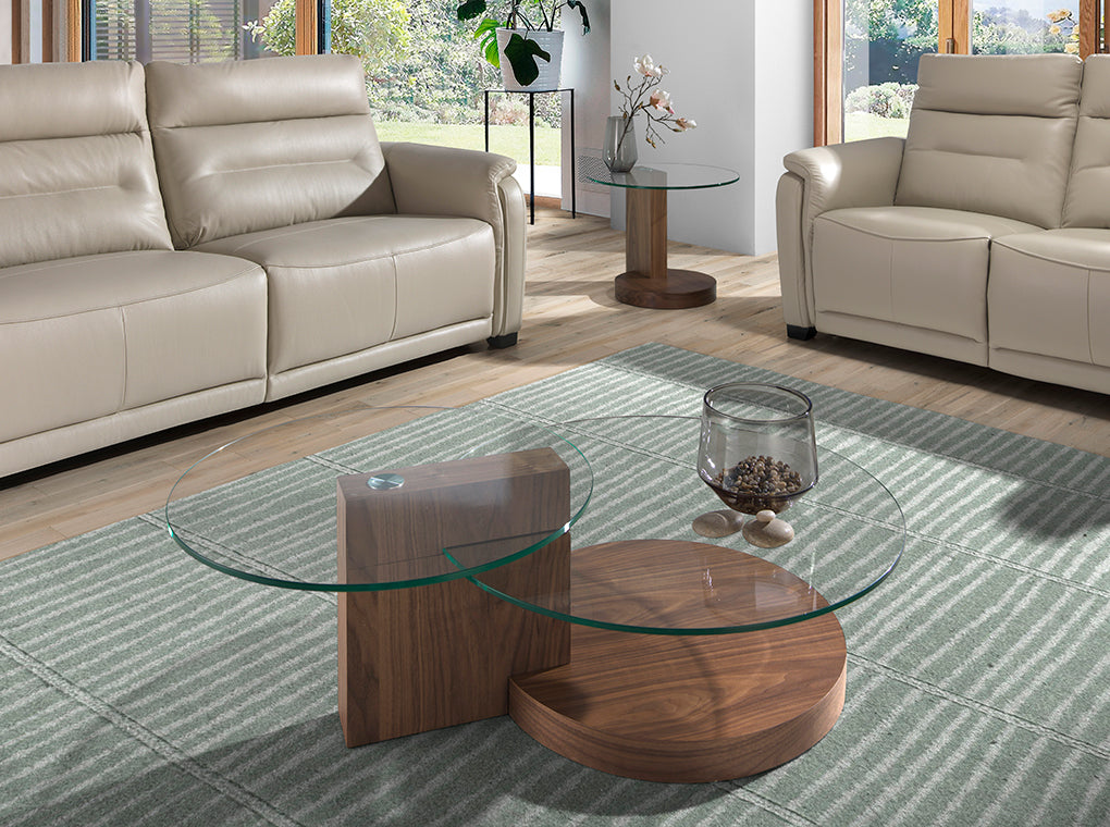 
Large Design Coffee Table "Walnut"