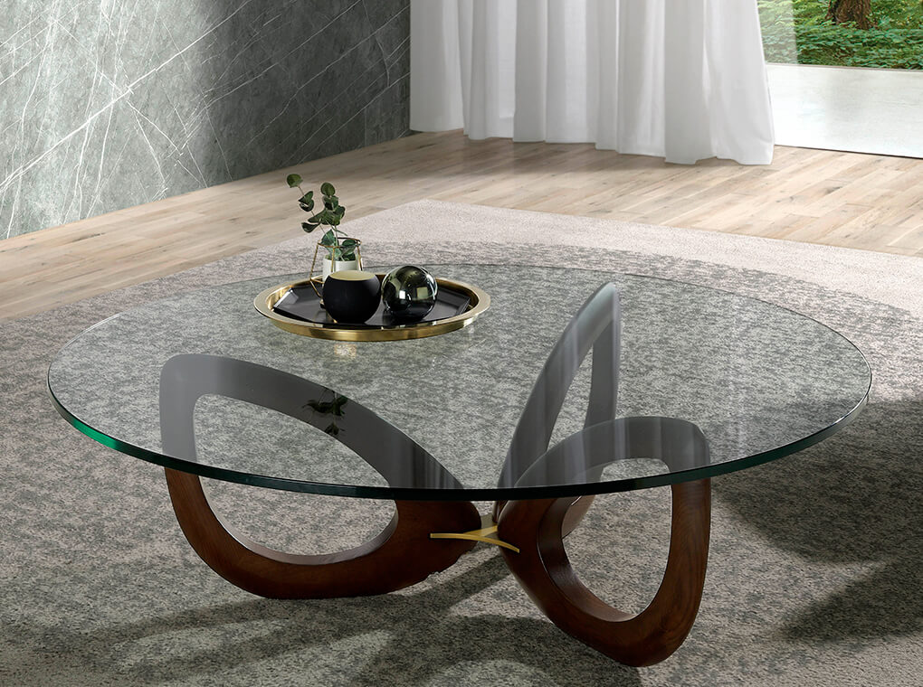
Round Designer Coffee Table "Extravaganza"