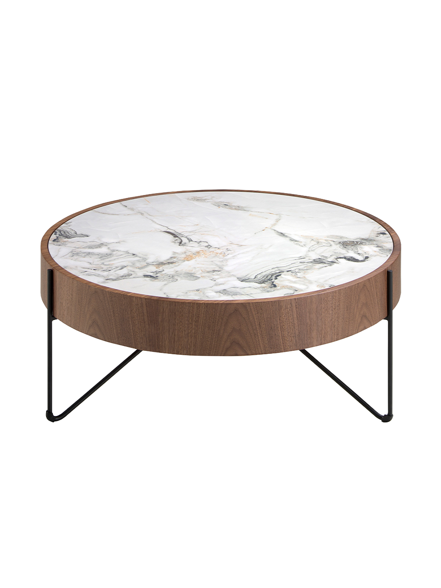 
Tavolino da salotto di design rotondo in ceramica «Millo»