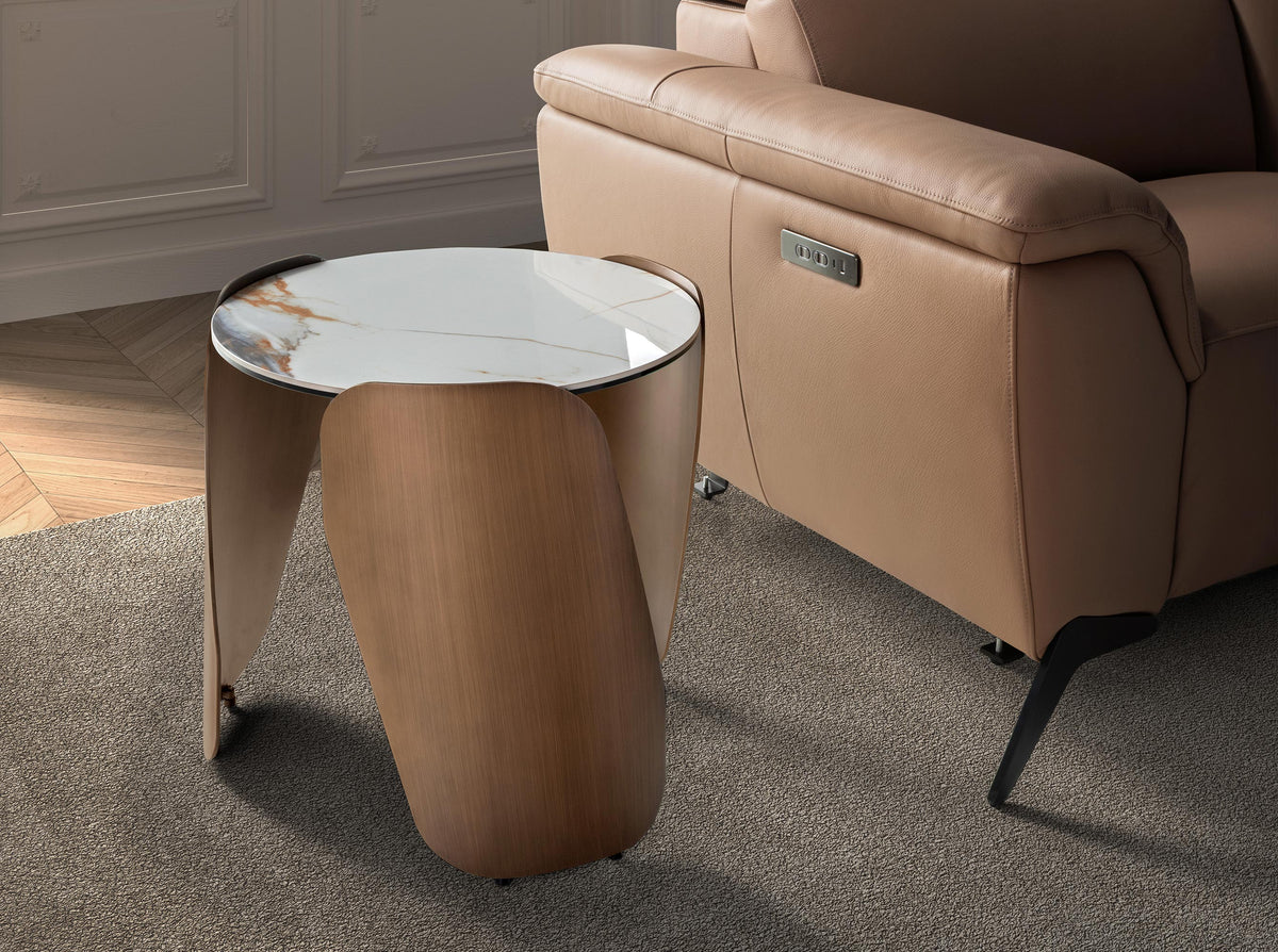 
Tavolino rotondo in ceramica dal design “Porto” Ø 50 cm