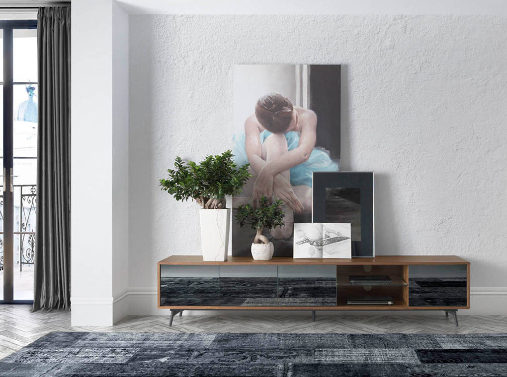 
Grand buffet bas design « Collex », 240 x 50 cm