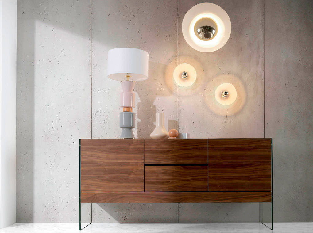 
High-Quality Designer Sideboard "Vella" - Nut tree