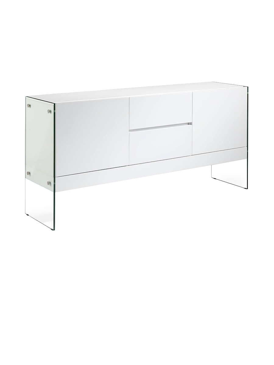 
High-Quality Designer Sideboard "Vella" - White High-Gloss