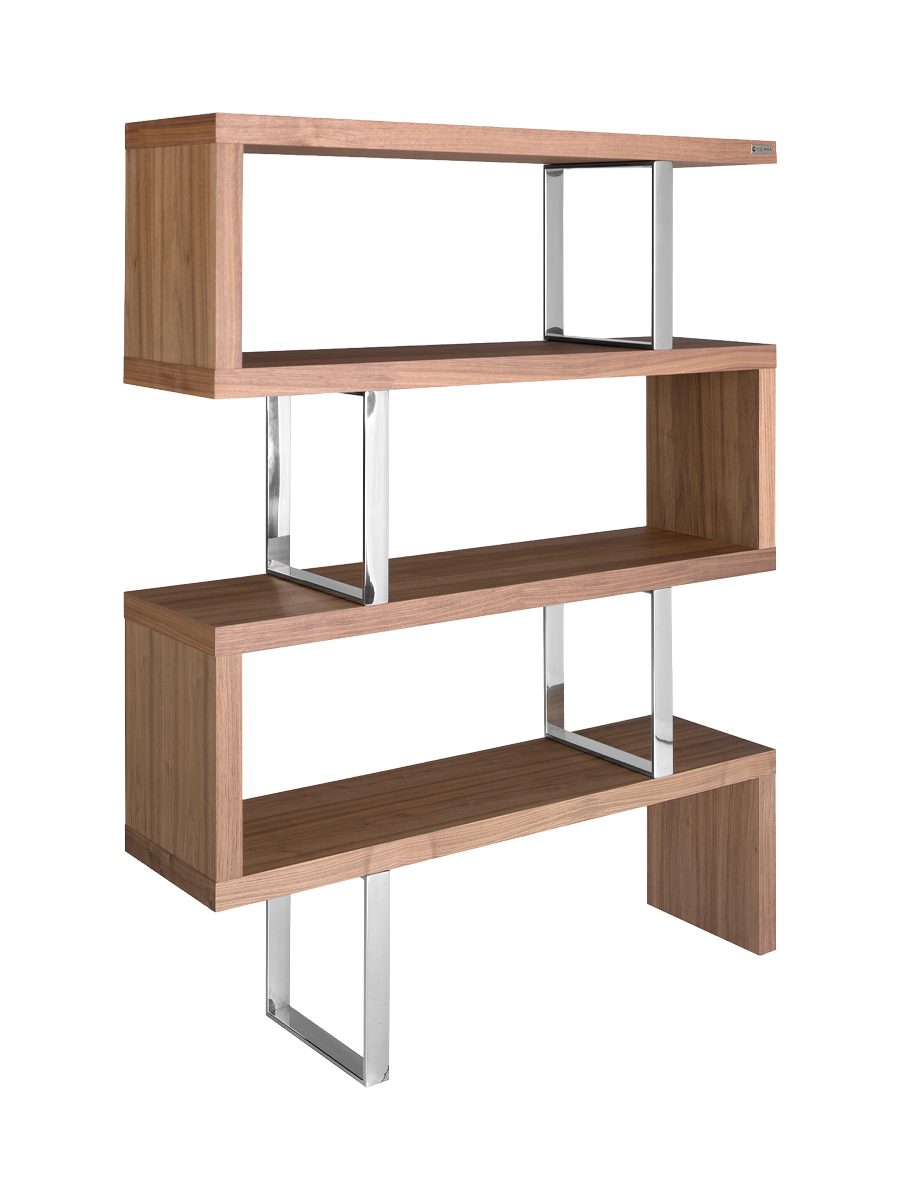 
Grande étagère design « Magdebourg » - Nussbaum