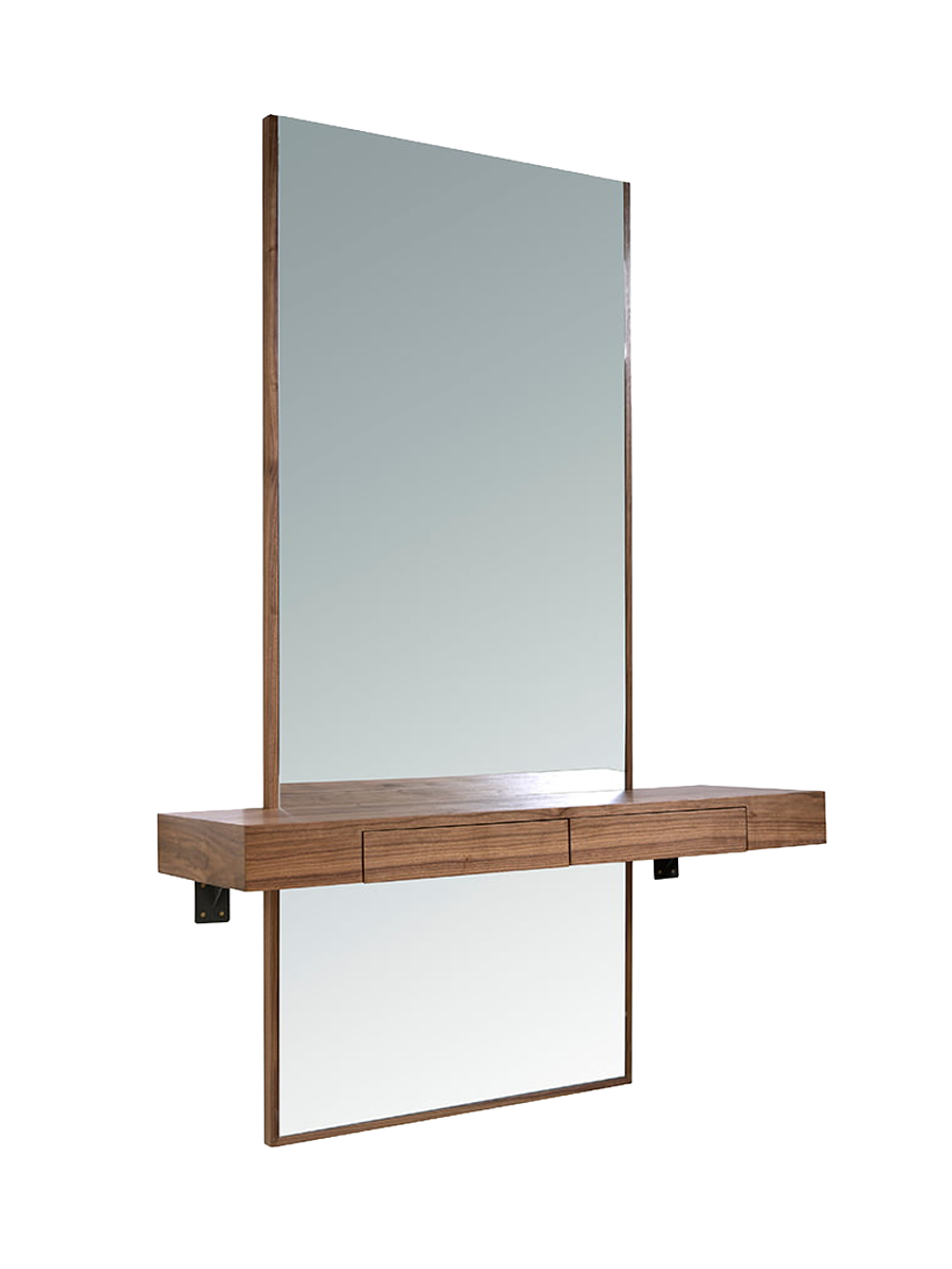 
Miroir design « Collex » avec console intégrée