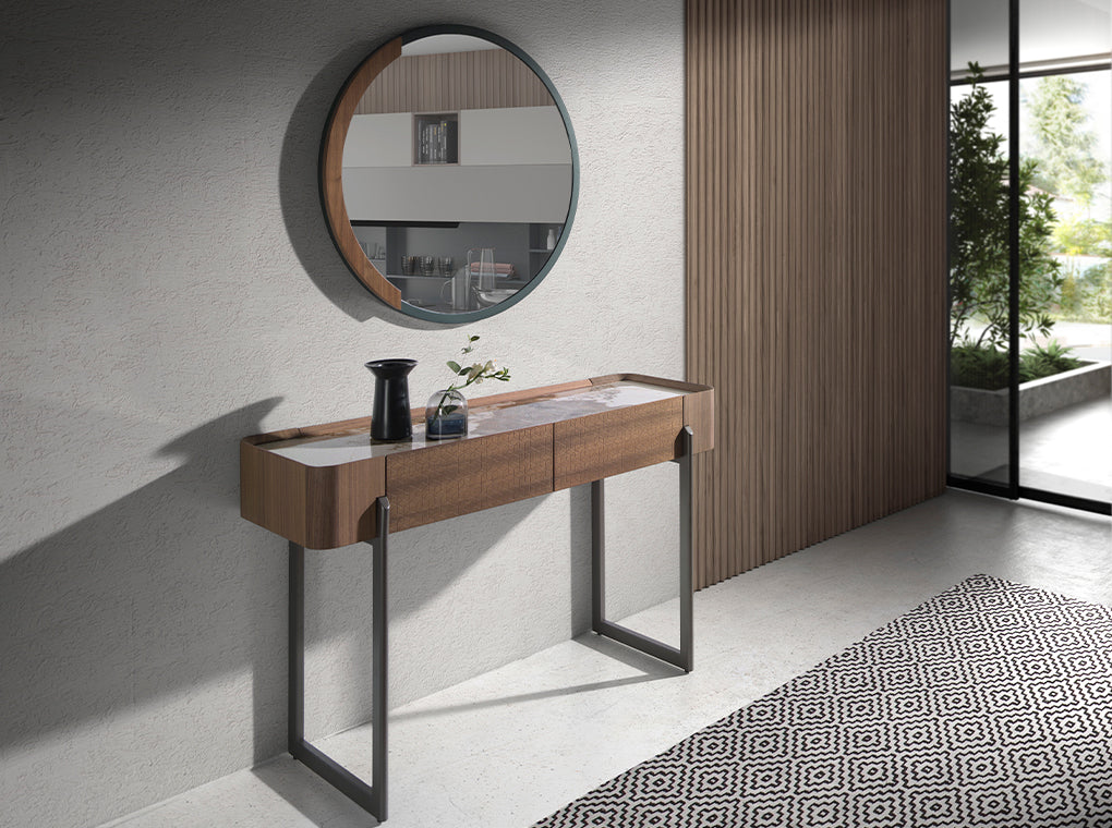 
"Mykonos" Designer Console with Ceramic Top