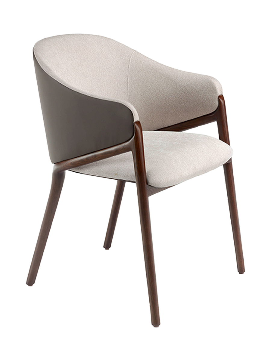 
Chaise design « Lucerne » avec accoudoirs