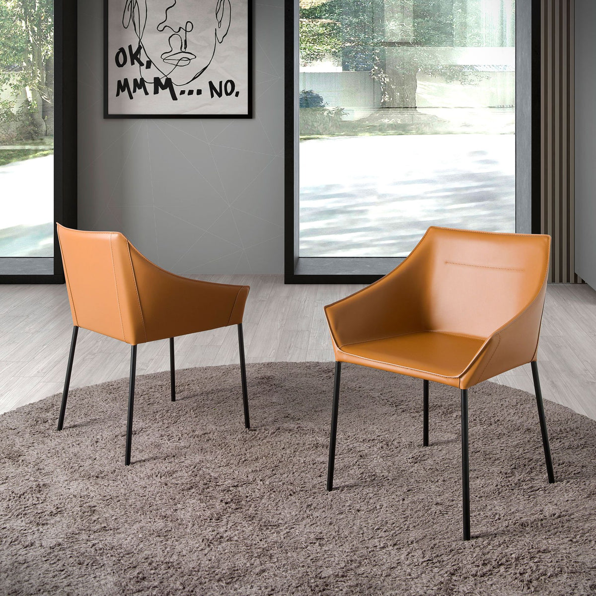 
Sedia di design «Dubai» con braccioli