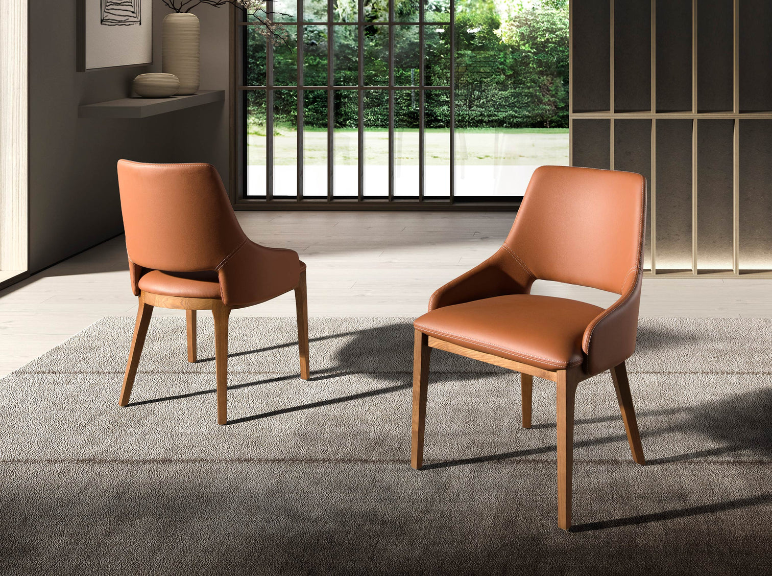 
Chaise de salle à manger design « Adele » avec revêtement en similicuir