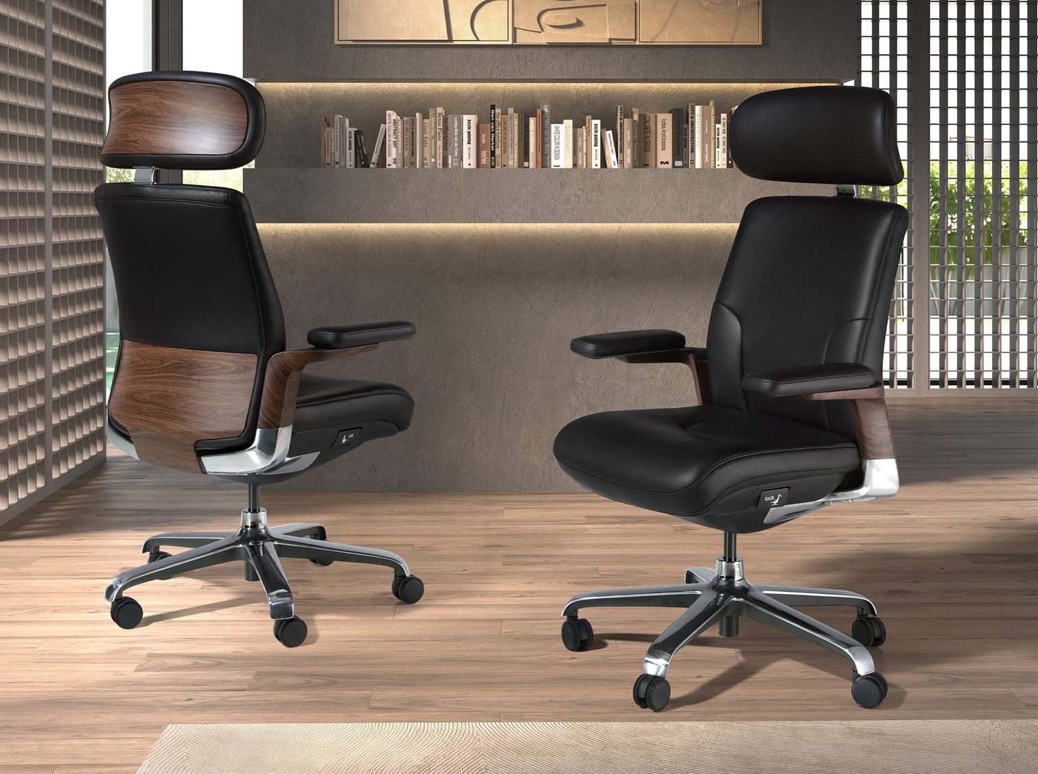 
Chaise de bureau haut de gamme « Hugo X » - Noir