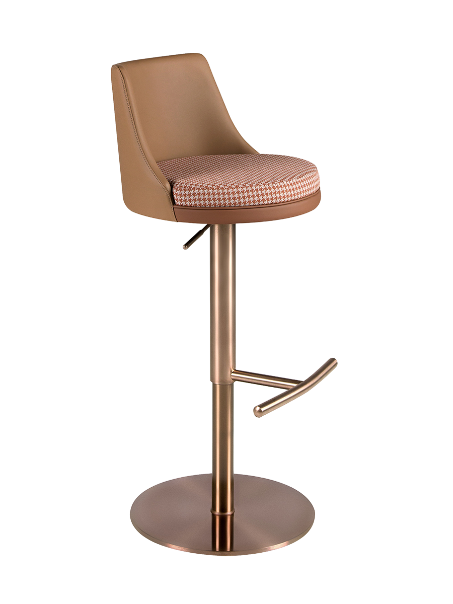 
Tabouret de bar design « Streliz » avec fonction pivotante et réglage en hauteur