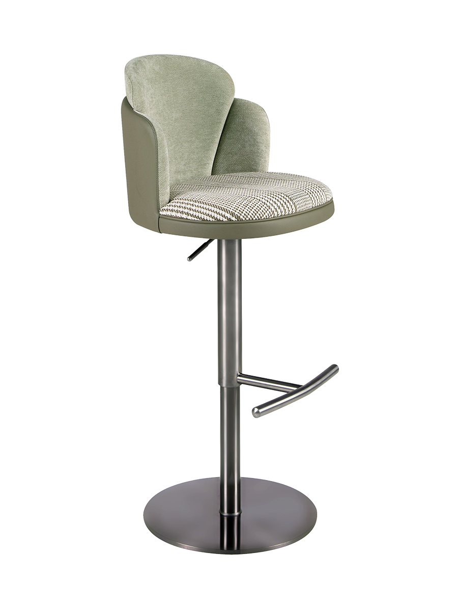 
Chaise de bar design « James » avec fonction pivotante et réglage en hauteur