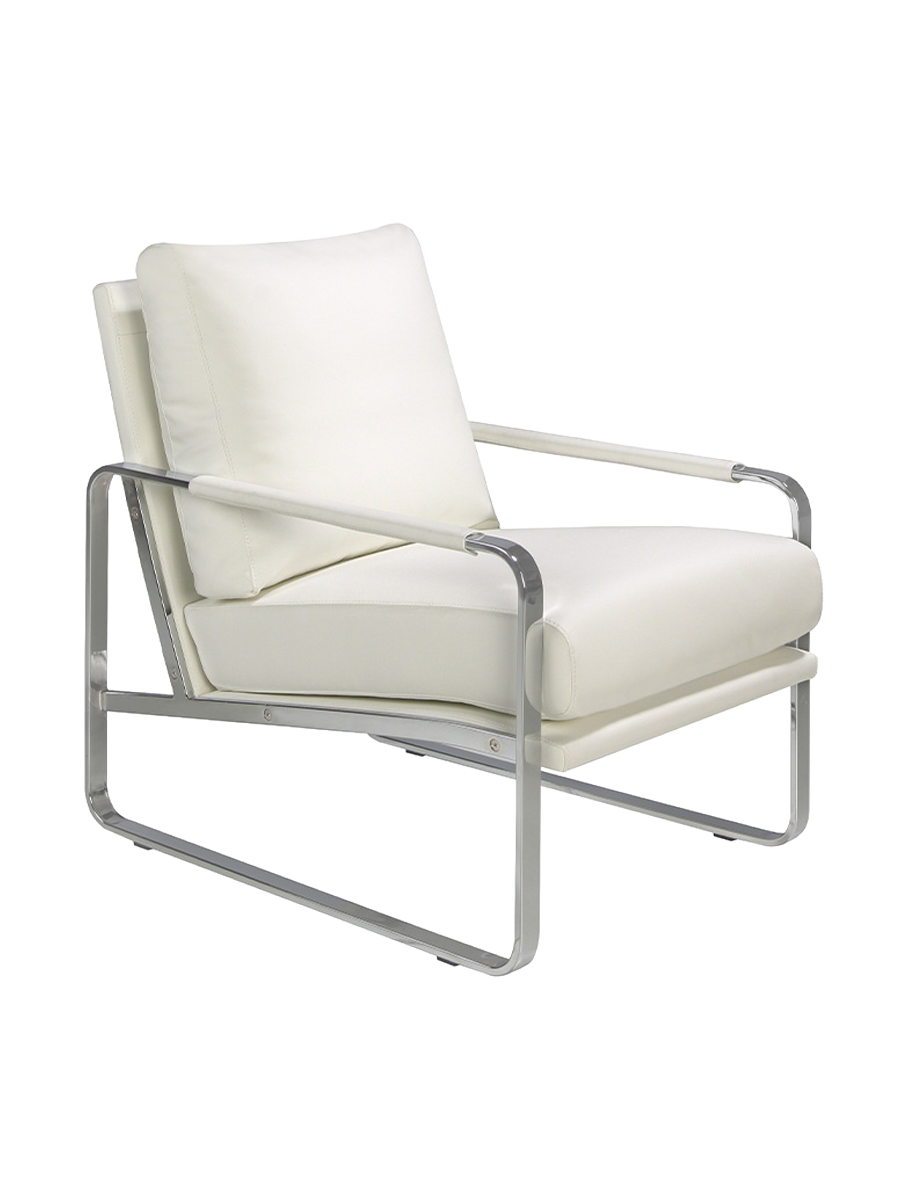 
Fauteuil lounge design « Moreno » - Écru
